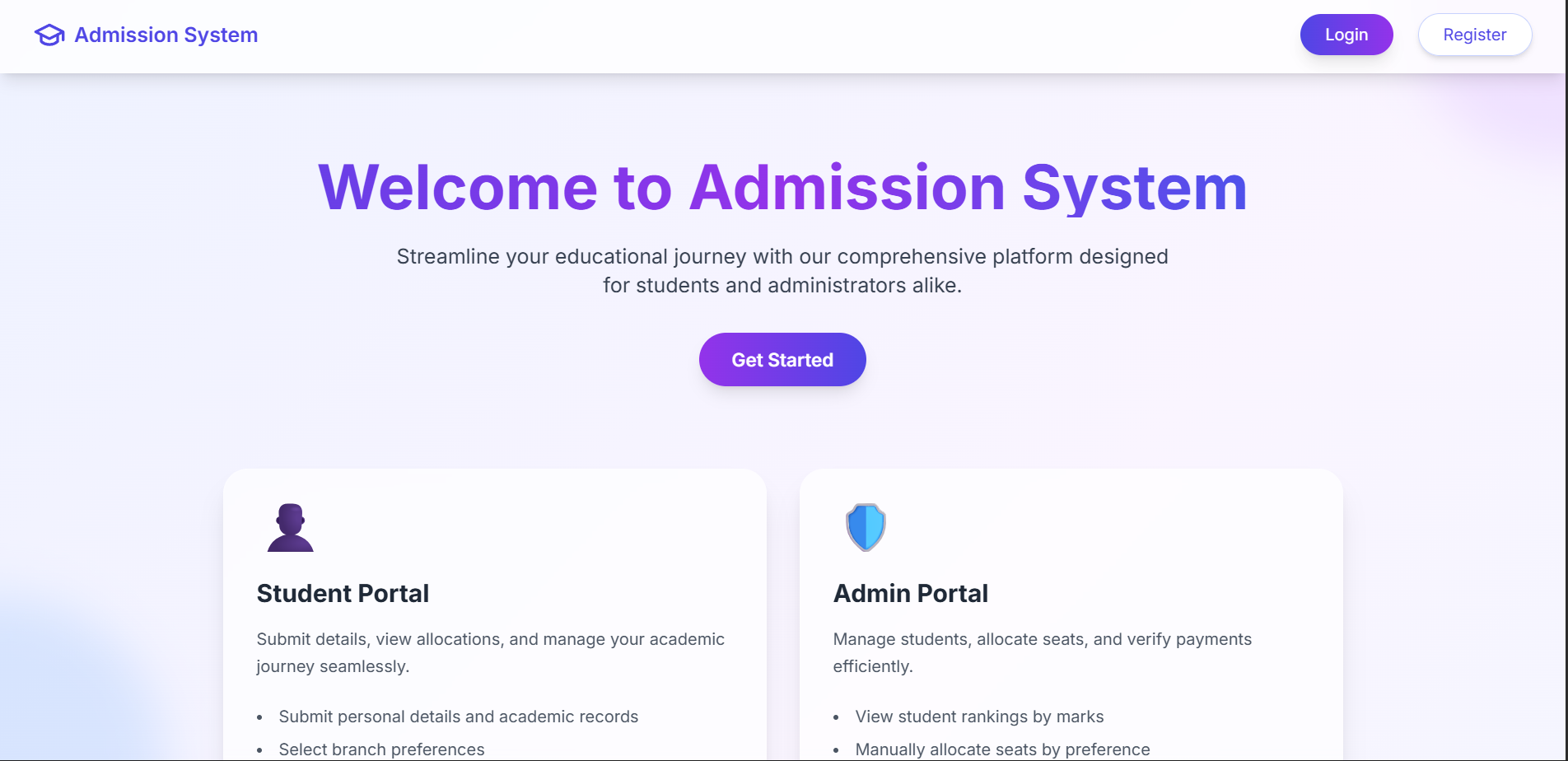 Admission Portal